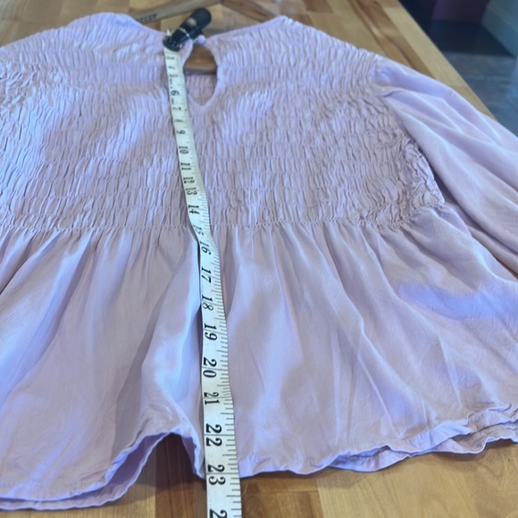 A New Day lilac ribbed peasant top - Picture 7 of 7